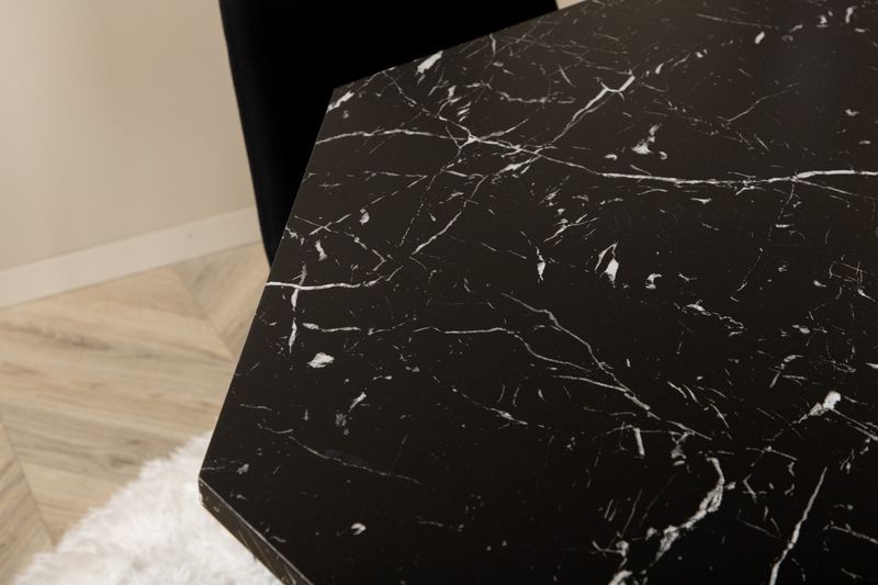 Venture Home Muce & Marbs 4 st Matstolar Svart + Runt Matbord ⌀110 Svart