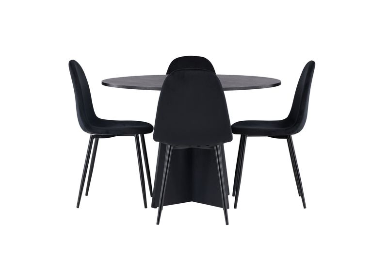 Venture Home Matgrupp Bootcut med 4st Matstolar Polar