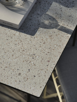 Brafab Laminat bordsskiva 70x70 cm Beige/Terrazzo