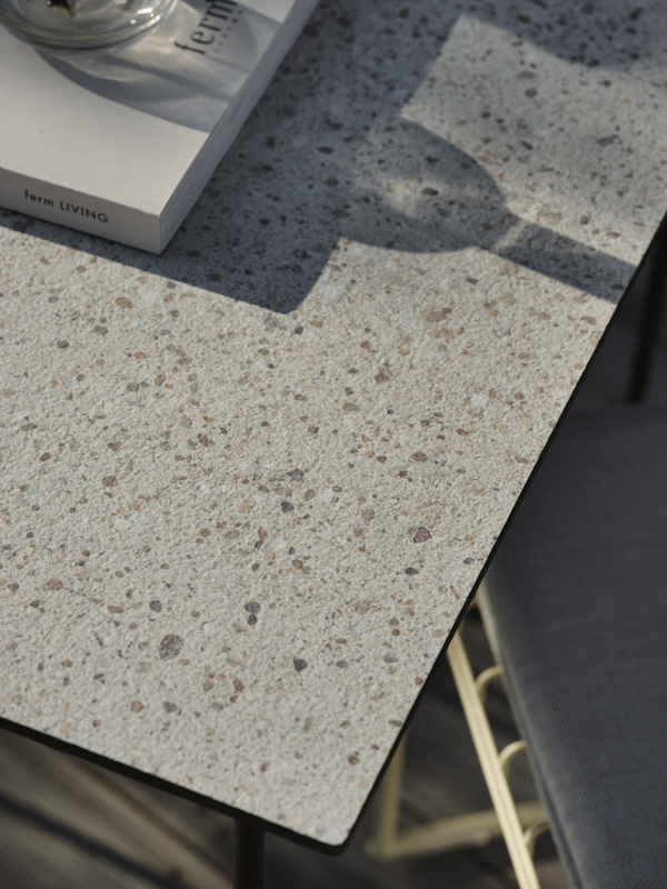 Brafab Laminat bordsskiva 70x70 cm Beige/Terrazzo