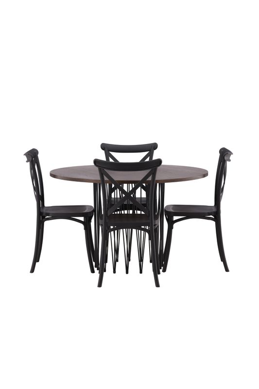 Venture Home Stone Rund Matgrupp