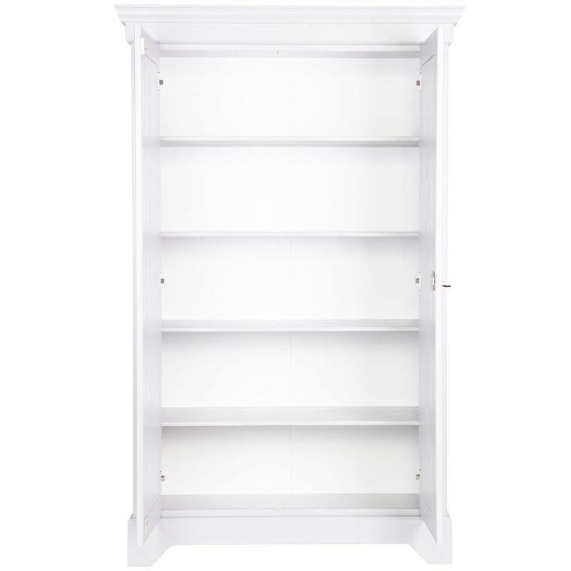 WOOOD Isabel Brocante Vitrinskåp i Vitmålad Furu