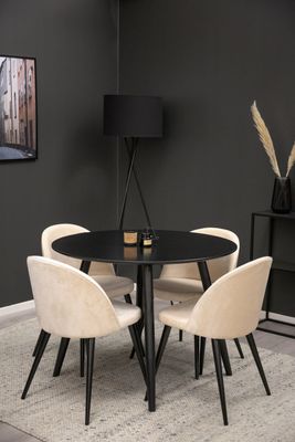 Venture Home Matgrupp Plaza med stolar Velvet