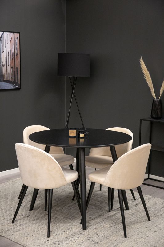 Venture Home Matgrupp Plaza med stolar Velvet