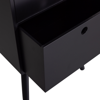 WOOOD Ozzy Sängbord Högt Svart Trä