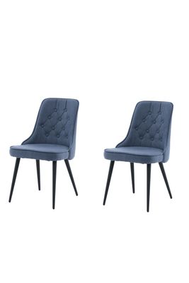 Venture Home Velvet Deluxe Matstol 2-pack