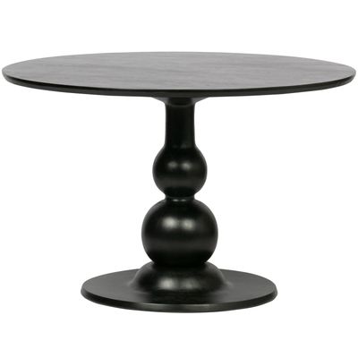 WOOOD Blanco Rund Matbord Ø120 cm Mangoträ Svart