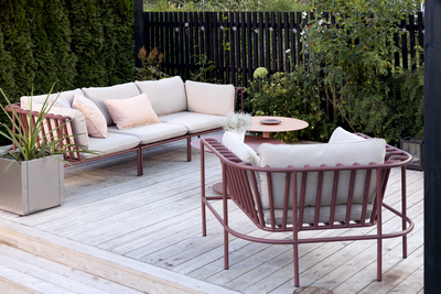 Brafab Collier Hörndel Zin Röd / Teddy Beige