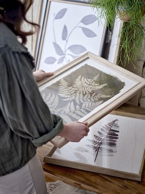 Bloomingville Corval Illustration med Ram i Svart Granträ