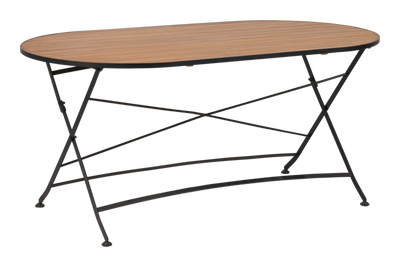 Brafab Brewer Bord 85x160 cm Svart/Teak