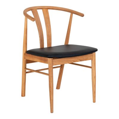 House Nordic Artenara Matstol Naturell/Svart 2-pack