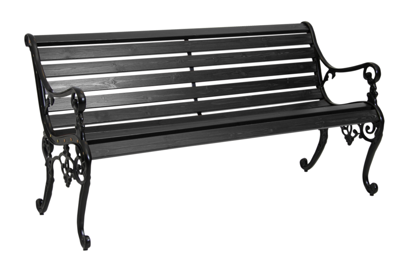 Brafab Sandvik Trädgårdssoffa Svart/Svart Furu