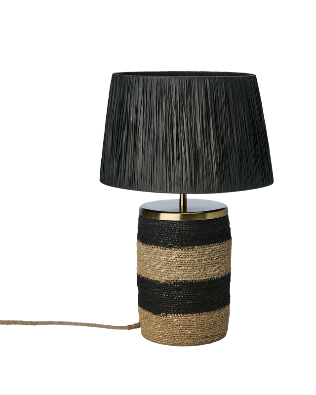 Affari of Sweden LANDO Bordslampa, Svart/Natur