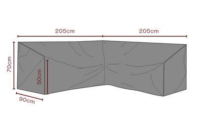 Brafab Möbelskydd Hörnsoffa 205/205x90 cm Premium