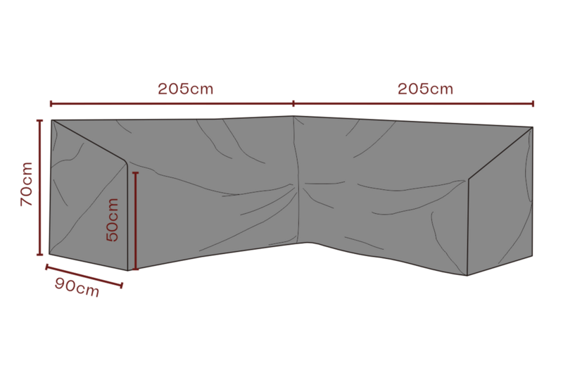 Brafab Möbelskydd Hörnsoffa 205/205x90 cm Premium