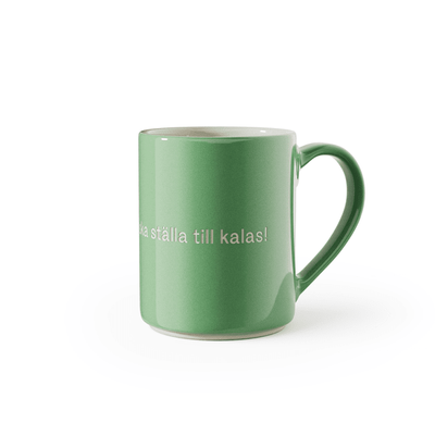 Design House Stockholm Astrid Lindgren Grön Mugg "Jag vet en som ska ställa till kalas" Nr. 28