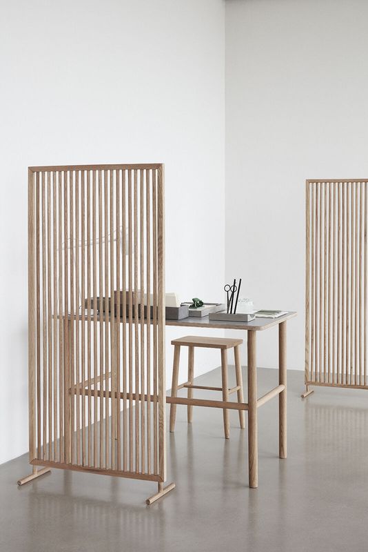 Hübsch Divide rumsavdelare natur 70 x H140 cm