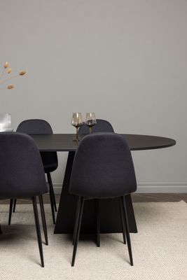 Venture Home Matgrupp Bootcut med 6 Matstolar Polar