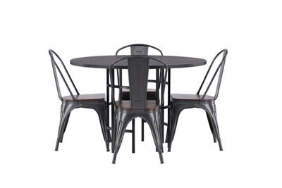 Venture Home Matgrupp Copenhagen med 4st matstolar Tempe