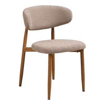 House Nordic Levanto Matstol Sand / Naturell 2-pack