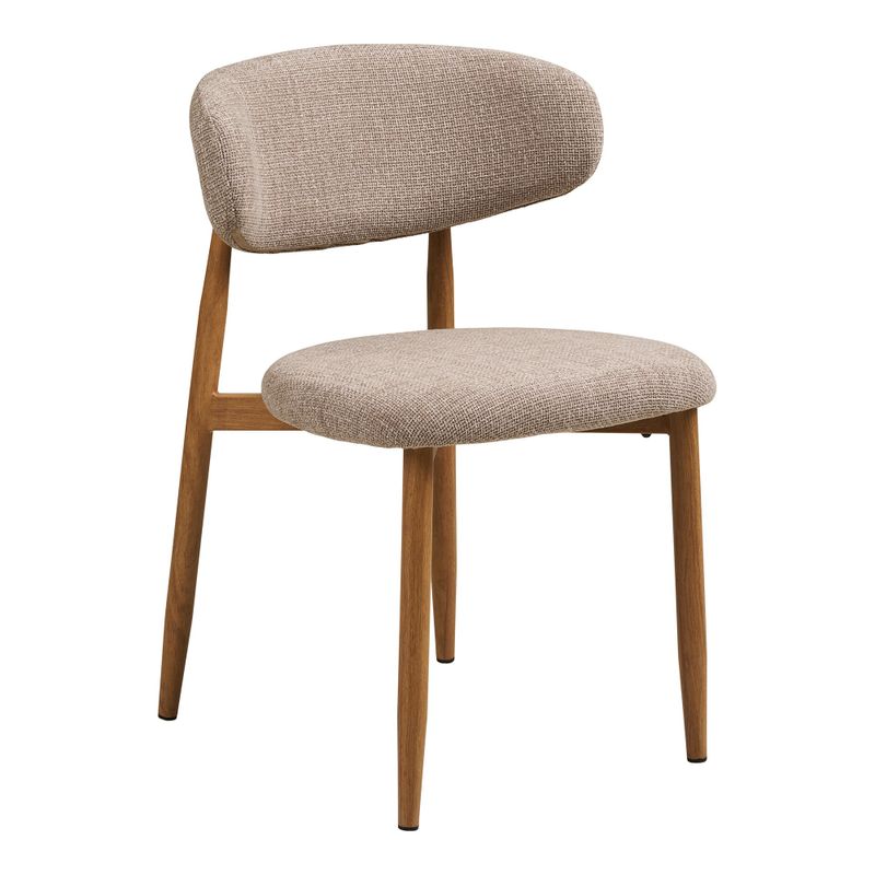 House Nordic Levanto Matstol Sand / Naturell 2-pack