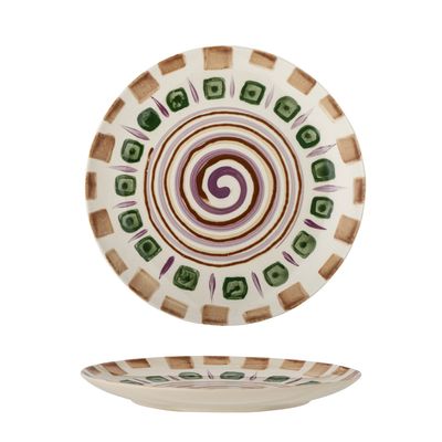 Bloomingville Shama Tallrik, Grön, Stengods - 6-pack