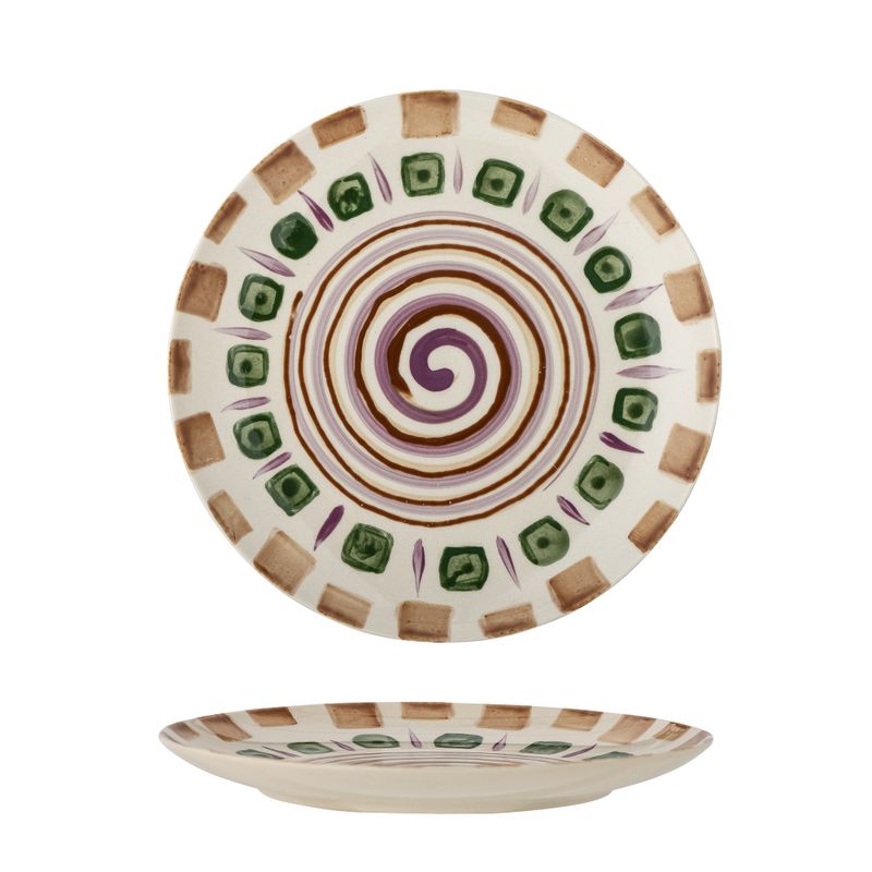 Bloomingville Shama Tallrik, Grön, Stengods - 6-pack