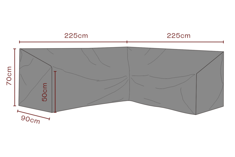 Brafab Möbelskydd Hörnsoffa 225/225x70 cm Premium