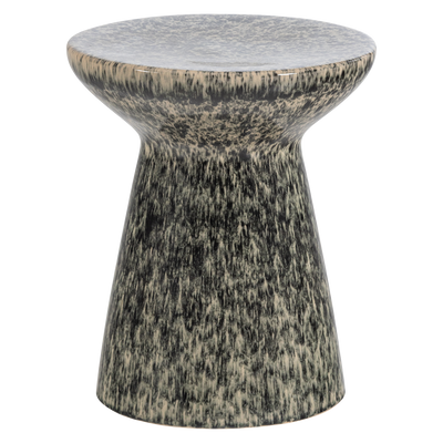 vtwonen FLECK Sidobord 43x35 cm Keramik Mörkgrå Melange