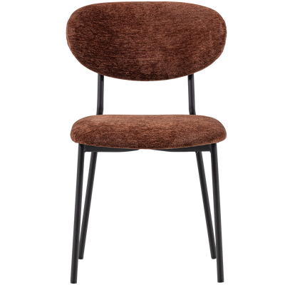 WOOOD Kjeld Matstol i Brun Chenille 2 st