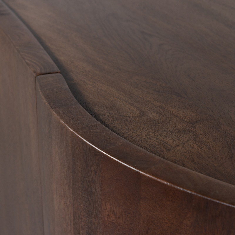 WOOOD Sense Byrå 4-Dörrar Mangoträ Mörkbrun Valnöt