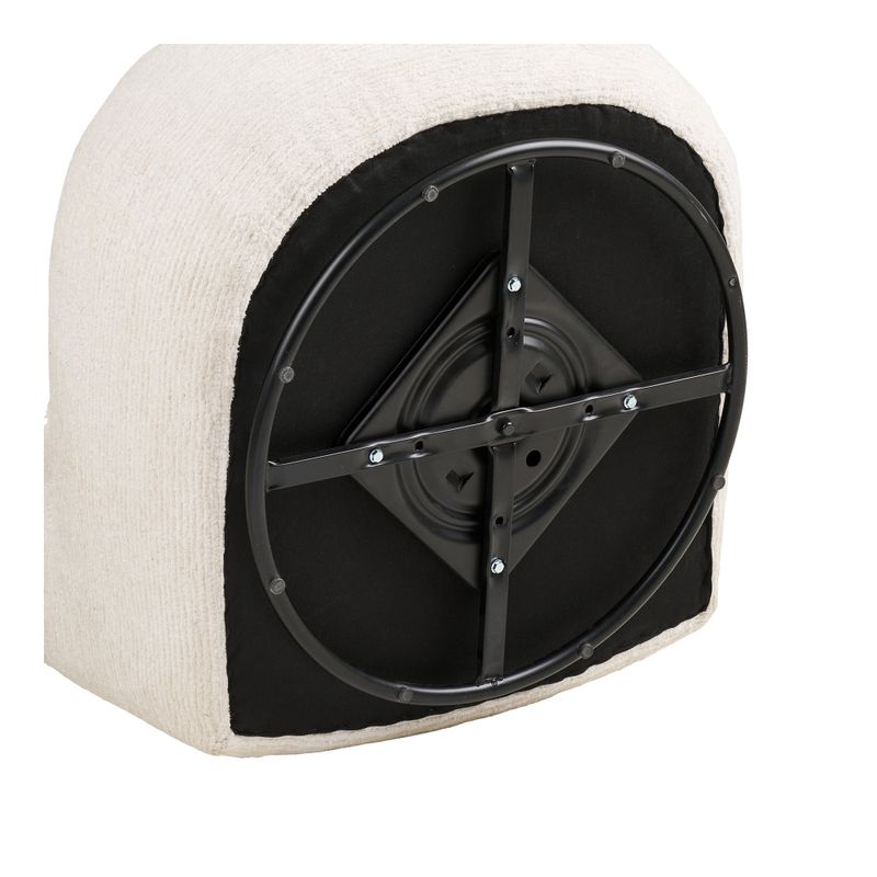 House Nordic Milo Loungefåtölj och Puff Benvit