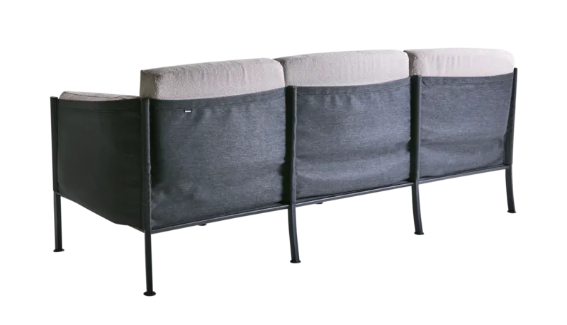 Brafab Delux Soffa Teddy Beige/Svart