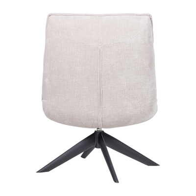 WOOOD Jouke Snurrfåtölj i Chenille, Natur