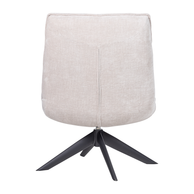 WOOOD Jouke Snurrfåtölj i Chenille, Natur