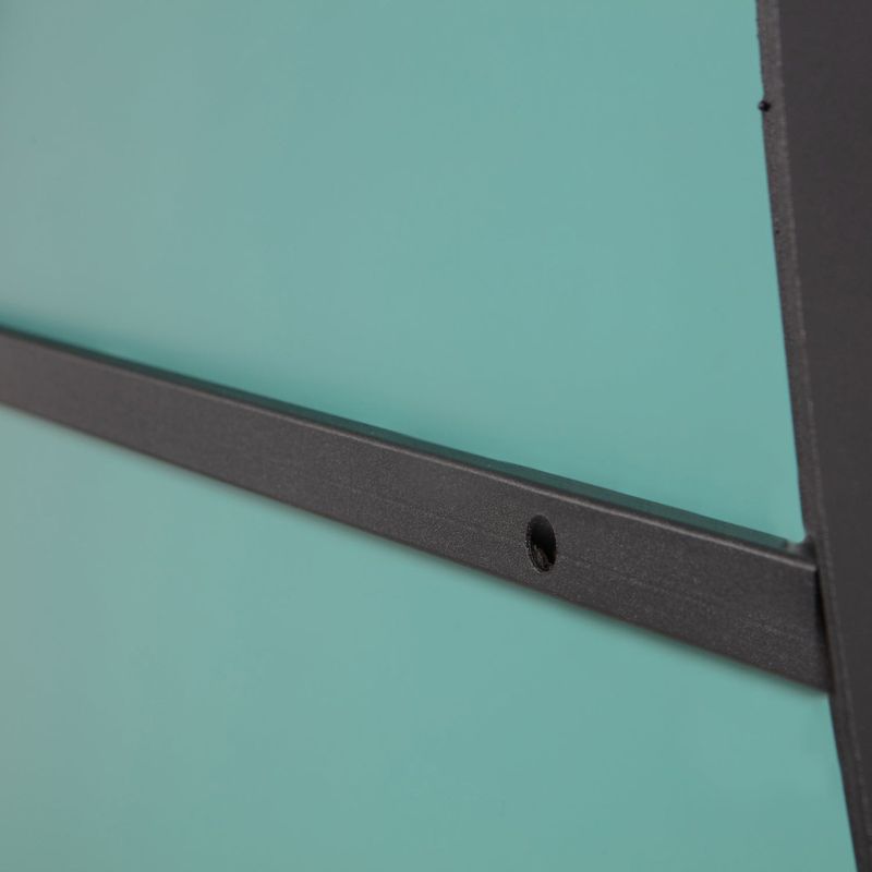 WOOOD Romee Organisk Spegel i Metall Svart 100x70 cm