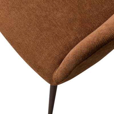 WOOOD Jenny Matstol i Vävd Brun Tyg 2 st