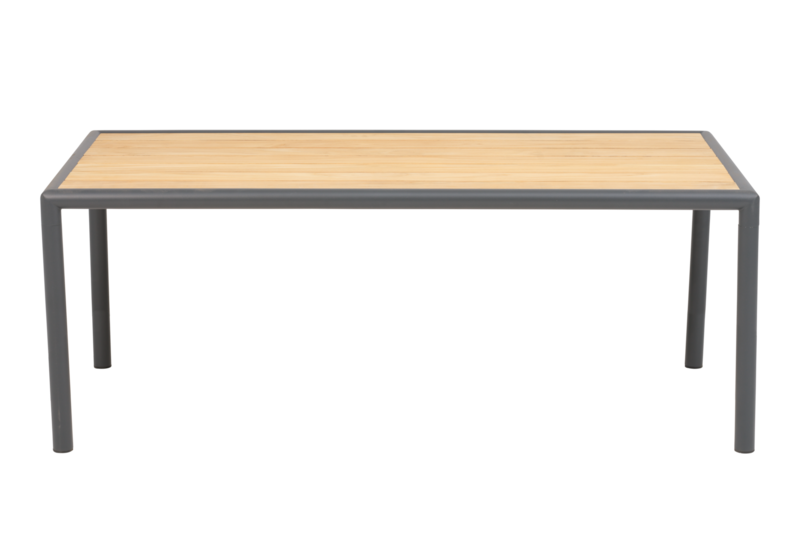 Brafab Gordon Soffbord 65x140 cm Antracit/Teak
