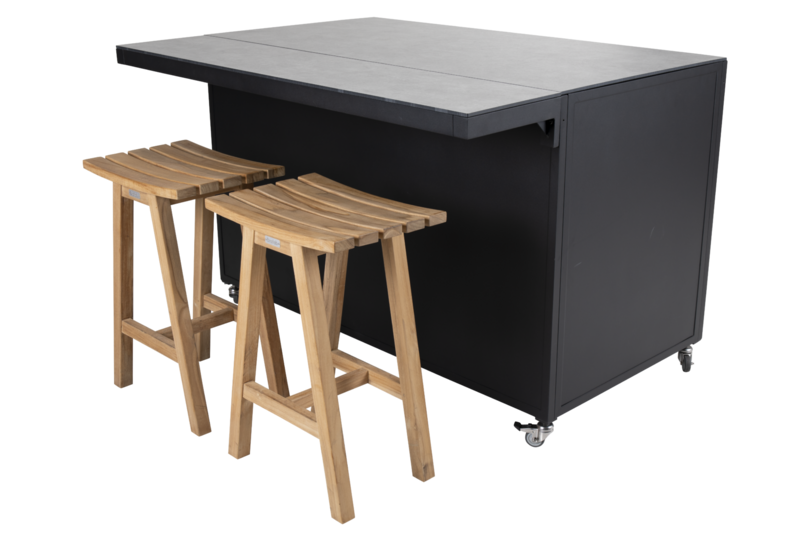 Brafab Fornax Hylla Svart 139x30 cm