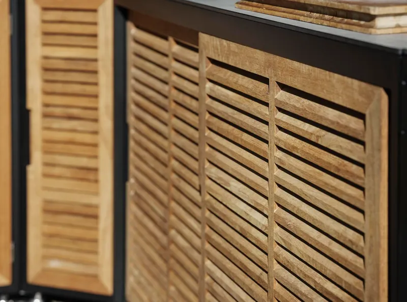 Brafab Fornax Stor Utekök Svart/Teak