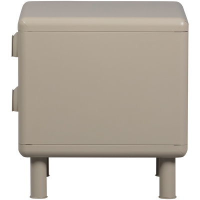 WOOOD Rune Sängbord/Lådhurts 2 Lådor Metall Sand