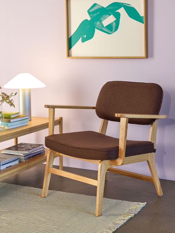 Hübsch Haze Loungestol Mörkbrun