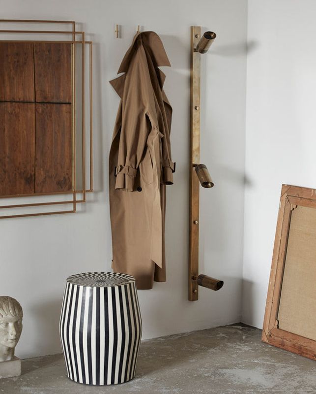 Nordal BRAGI vägglampa, 3 spotlights - mässing