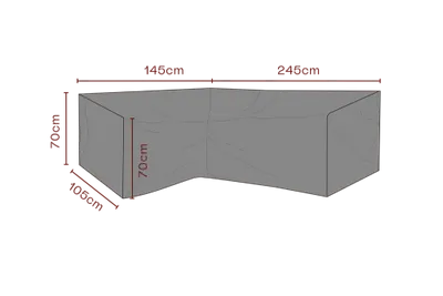 Brafab Möbelskydd Hörnsoffa Svart - Andas