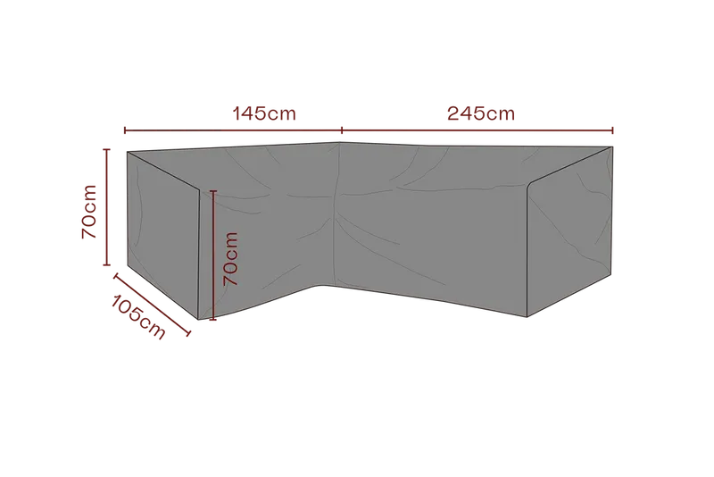 Brafab Möbelskydd Hörnsoffa Svart - Andas