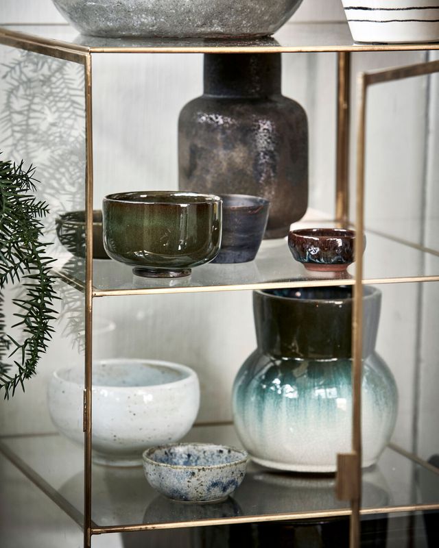 House Doctor Glass Skåp Mässing