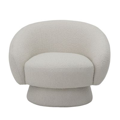 Bloomingville Ted Loungestol, Vit, Polyester