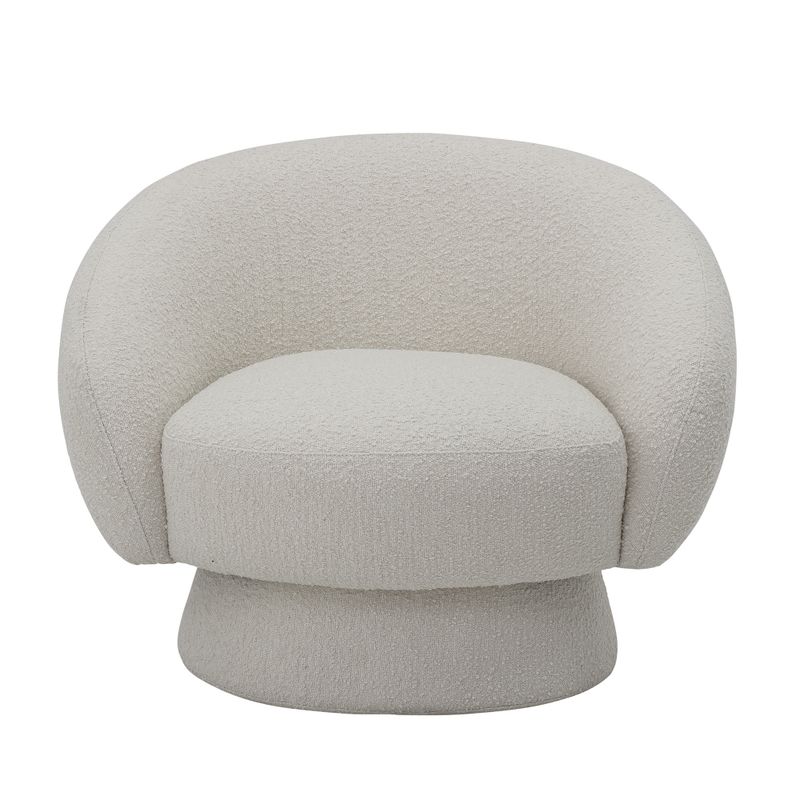 Bloomingville Ted Loungestol, Vit, Polyester