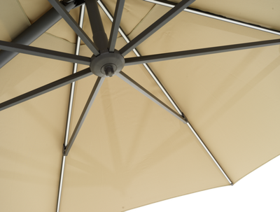 Brafab Cilento Parasoll 350 cm Light Grey / Khaki