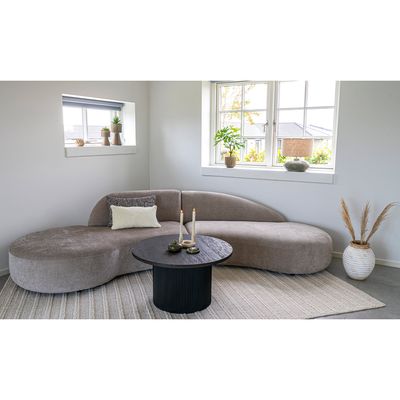 House Nordic Venice Soffa - Chenille, 2 Kuddar, Naturlig